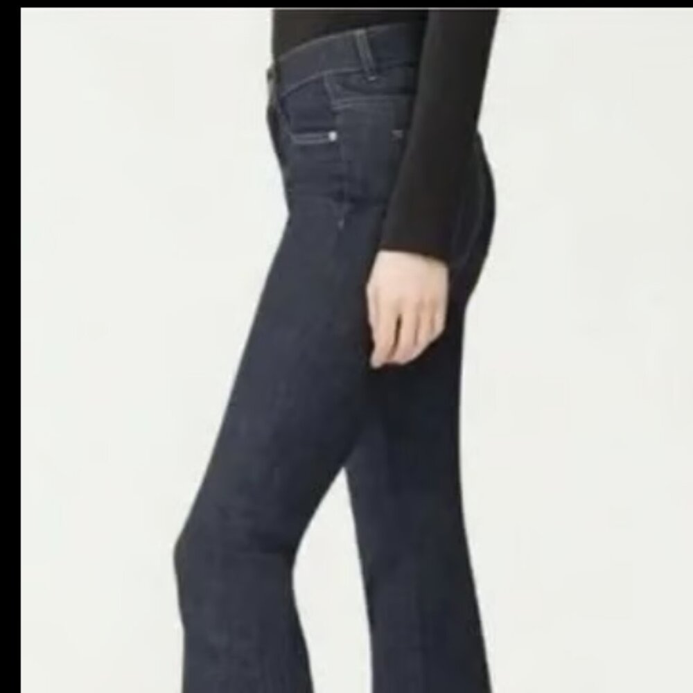 ANTHROPOLOGIE DL1961 BRIDGET SPLIT HEM BOOT HIGH RISE INDIGO JEANS NEW 26 w - Picture 4 of 9